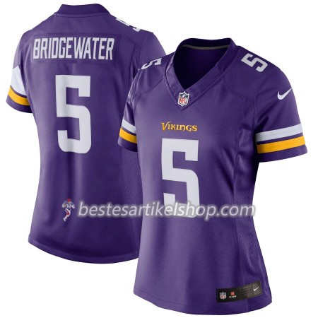 Damen Minnesota Vikings Trikot Teddy Bridgewater 5 Nike Lila